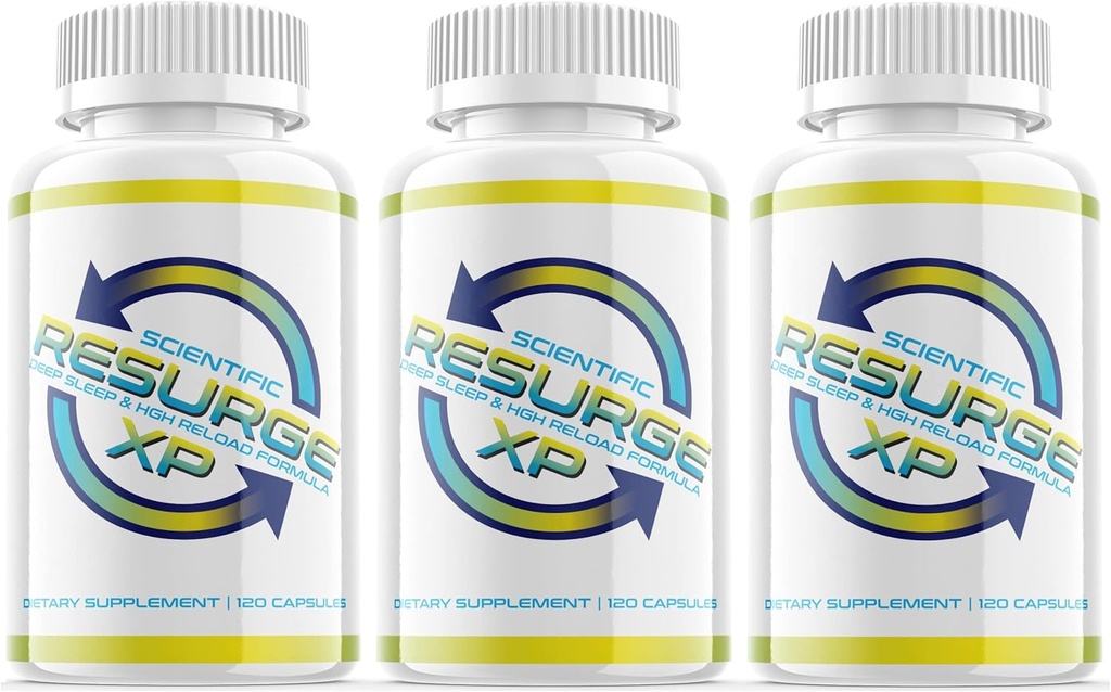 Resurge scientifique XP Deep Sleep Support Formule 120 Capsules (3 Pack) Mélatonine endormie