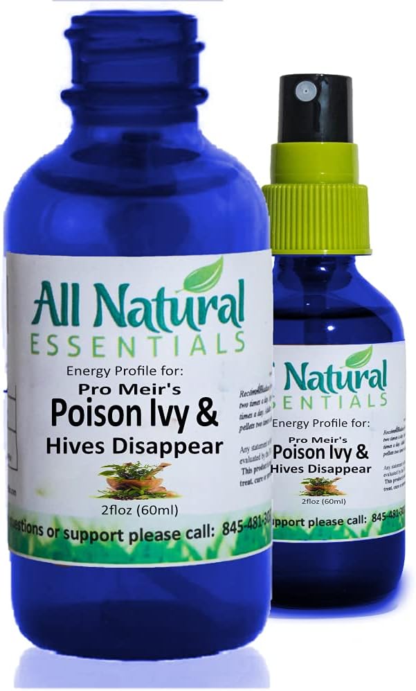 All Natural Poison Ivy Hives Disparaissent Pro Meir's 2oz homéopathique Remède Poison Ivy Hives Homeopathie Supplément Poison Ivy Enfants Enfants Femmes Hommes Kosher