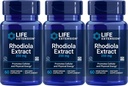 Extension de vie Extrait de Rhodiola, 60 capsules végétariennes (paquet de 3)