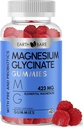 Magnésium Glycinate Gommies - Supplément de magnésium de haute puissance avec maximum 423mg de magnésium élémentaire, pré et probiotiques