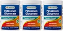 Meilleur Gluconate de potassium naturel 1 lb en poudre (1 LB (paquet de 3))