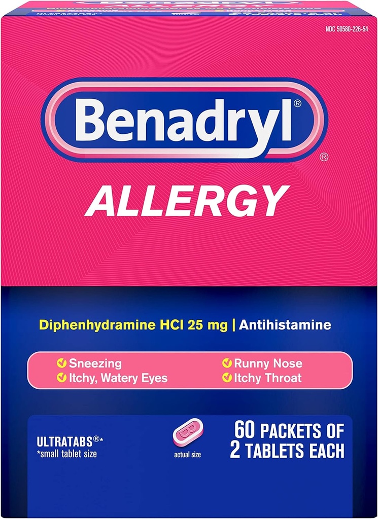 Benadryl Allergie ULTRATAB 60X2 DISPENSIT
