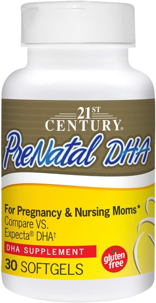 21ème siècle Prénatal DHA Softgels - 30 ct, paquet de 3