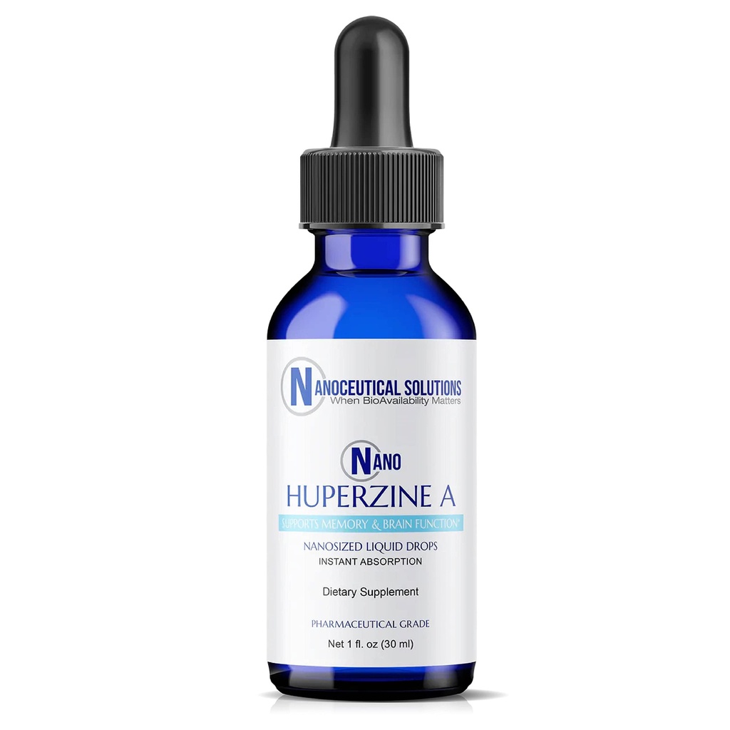 Nano HUPERZINE A) Particules liquides nanodimensionnées (en anglais seulement) Absorption instantanée (en anglais seulement) Attention, concentration, mémoire, clarté mentale (en anglais seulement) Certifié BPF non OGM (en anglais seulement)