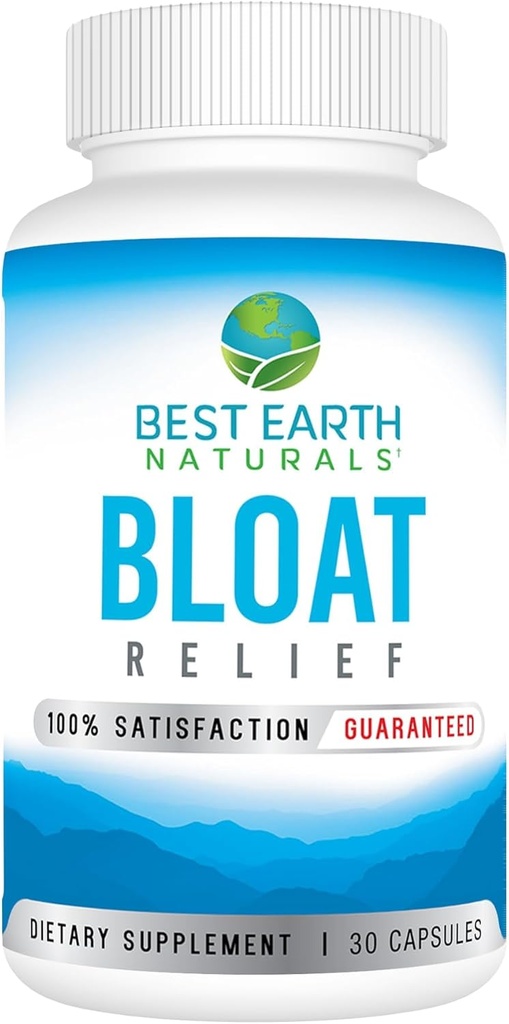 Bloat Relief - Supplément eau avec dandelion, thé vert, canneberge, vinaigre de cidre de pomme et plus 30 comte