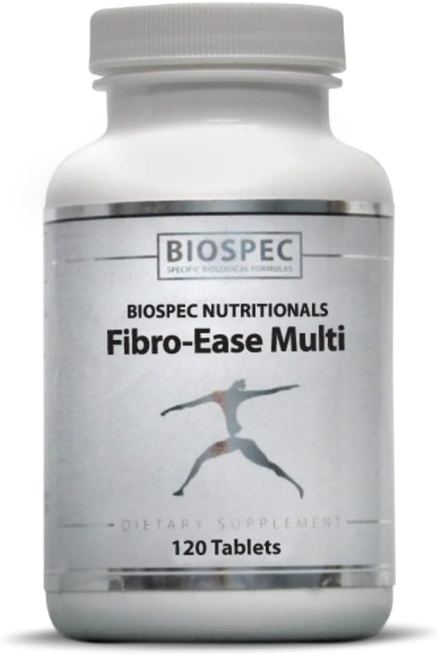 BIOSPEC NUTRIITIONALS Fibro-Ease Multi - Contient des vitamines et minéraux essentiels - Soutien à la production d'énergie et à la santé générale (120 capsules)