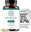 Supplément Qualia NAD — Prouvé cliniquement pour stimuler le NAD+ jusqu'à 67 %. Elite NAD+ Booster Ingrédients Nicotinamide Riboside (NIAGEN), Niacine, Niacinamide (1 mois d'approvisionnement)