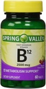 Spring Valley - Vitamine B-12 2500 mcg, Sublingual, 60 Microlozenges