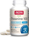 Formules de collants Théanine extra-résistante 200mg et Theanine à force régulière 100mg Capsules de soutien à la relaxation, 120 Capsules Veggie