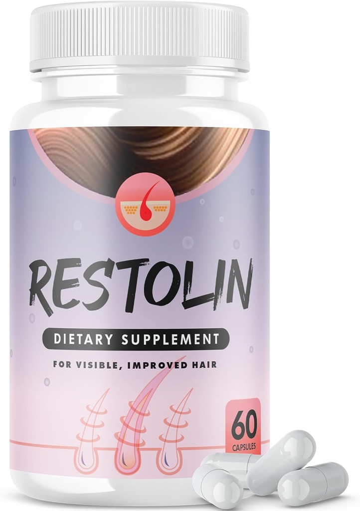 Restauline Supplément de Pilules de croissance avancées pour la repousse des cheveux (60 capsules)