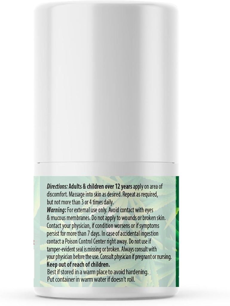 Rouleau de chanvre ANUMED sur 4000 mg de soulagement de la douleur. Action rapide, longue durée, force maximale avec Arnica + curcuma pour anti-inflammatoire, récupération naturelle, articulaire, musculaire, Nerve analgésique 2 paquets de (1oz)