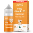 Promesse de la mère Vitamine D biologique pour bébé D gouttes de 100 % Basée sur les plantes Croissance saine et développement des os