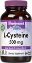 Bluebonnet Nutrition L-Cysteine 500mg, Acide amino de forme libre, favorise la santé de la peau, des cheveux et des ongles, sans soja, sans gluten, non-OGM, certifié Casher, végétalien, blanc, 60 capsules végétales