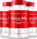 NutraRize (3 Pack) Gluco Ally Capsules, GlucoAlly Pills officiels, Formule de soutien complète, Supplément tout naturel pour maintenir des niveaux sains, Premium Gluco-Ally Capsulas Review (180 Capsules)