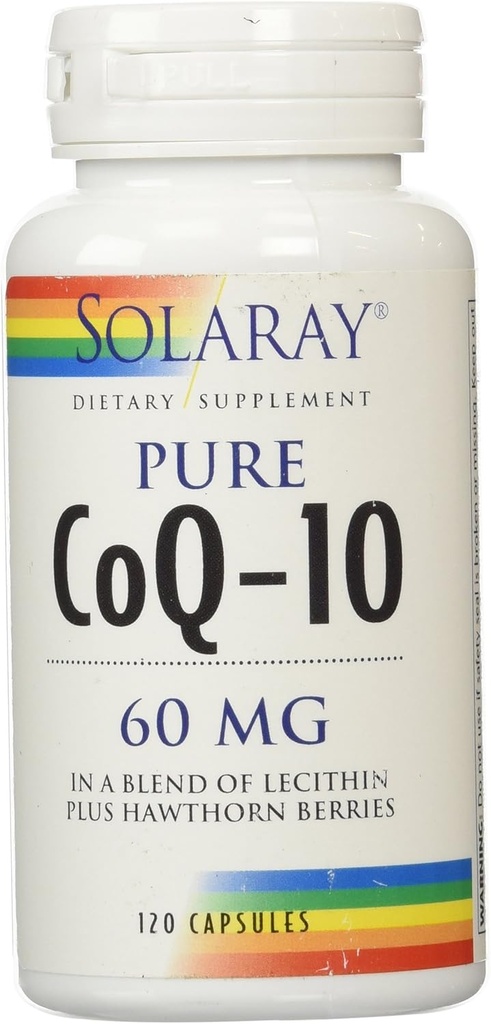 Solaray CoQ10 Capsules, 60 mg, 120 Nombre
