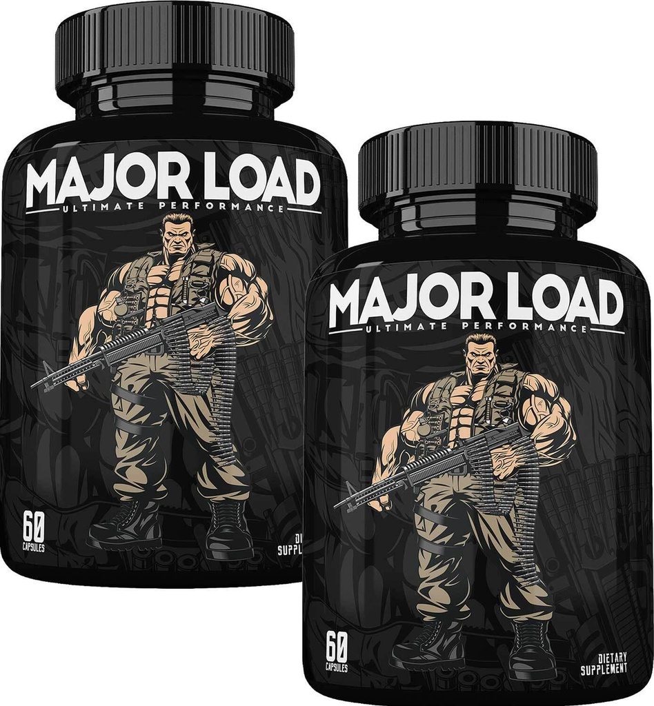Supplément de testostérone ONL pour hommes - Booster de testostérone à charge majeure avec herbe de chèvre et racine de maca - Pills d'énergie Tongkat Ali pour l'endurance et la force - Booster de test 60 capsules (2pk)