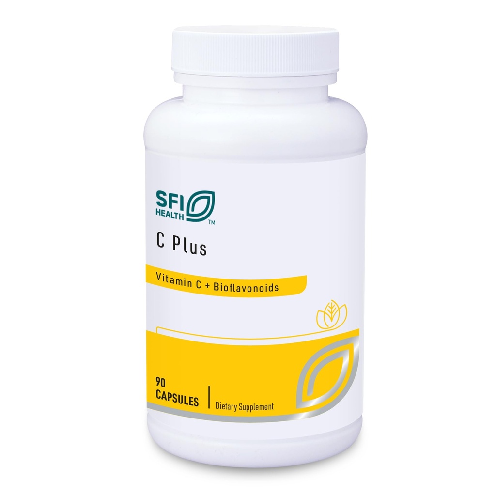 Klaire Labs SFI Health C Plus avec bioflavonoïdes - Mélange optimal de vitamine C avec complexe bioflavonoïde d'agrumes (90 capsules)