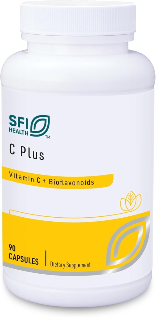 Klaire Labs SFI Health C Plus avec bioflavonoïdes - Mélange optimal de vitamine C avec complexe bioflavonoïde d'agrumes (90 capsules)