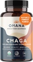 Aloha Médicament Chaga, supplément de champignons antioxydants, aide à équilibrer les systèmes métaboliques et le soutien immunitaire, boîte de 1, 90 capsules
