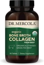 Dr. Mercola Organic Bone Broth Collagen, 30 portions (90 comprimés), Boeuf d'herbe élevé biologiquement, supplément alimentaire, soutient les os et le confort articulaire, USDA Organic, non-OGM