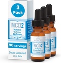 Waiora NCD2 a activé les gouttes de zéolite liquide, mélange dans les aliments/boissons, nettoyage du corps naturel et promouvoir le soutien immunitaire, tous naturels, pH Balance gouttes de zéolite liquide - 3 bouteilles (0,5 oz. ea.) 270 serv.