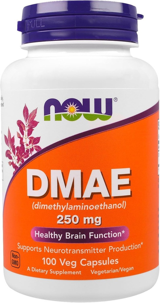 MAINTENANT Dmae 250mg , 100 capsules (paquet de 2)