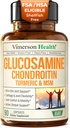 Glucosamine Chondritin MSM – Supplément de soutien conjoint pour les femmes et les hommes avec le sulfate de glucosamine 1500 mg, Chondritin et MSM – pour le cartilage, la santé articulaire et la flexibilité – 90 capsules