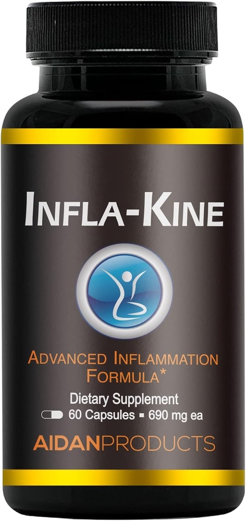 Supplément Infla-Kine, Boswellia Extract, BCM-95 et Burdock Seed Blend pour le soutien de la mobilité conjointe, 60 capsules