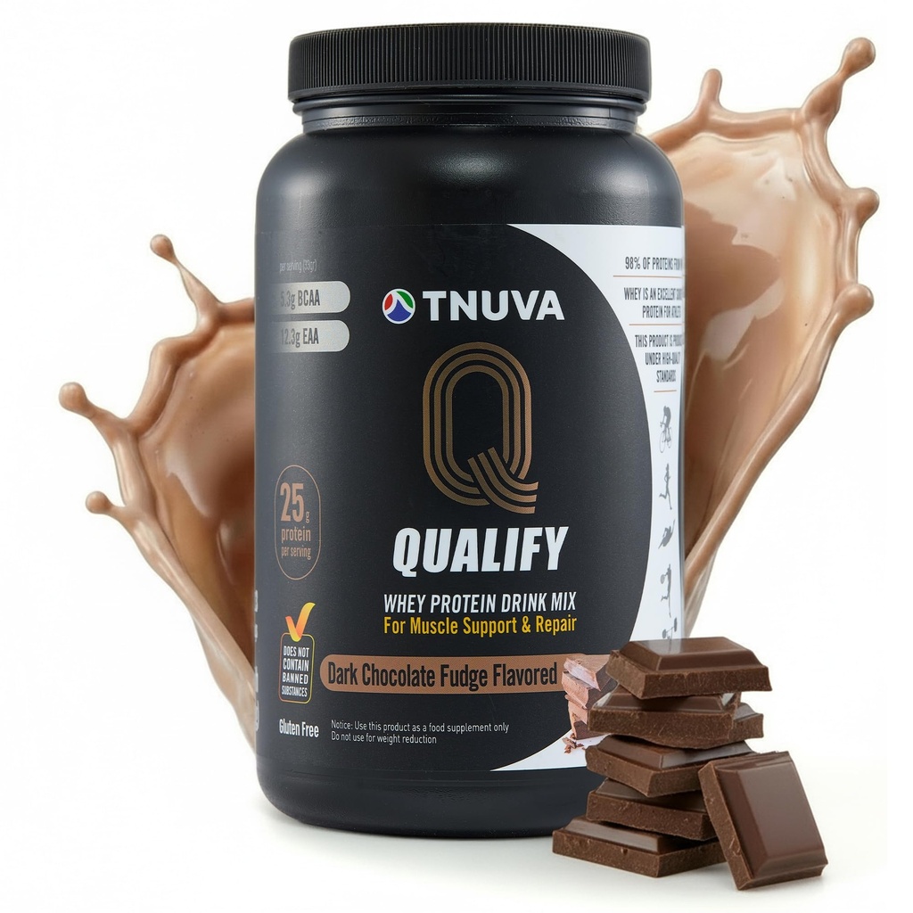 Poudre aux protéines de lactosérum de chocolat foncé. 25g Poudre aux protéines pour la récupération après l'entraînement, smoothie et cuisson. Sans gluten et sans sucre, très casher, avec des acides aminés (5.5g BCAA, 2.7g Leucine), 23 portions