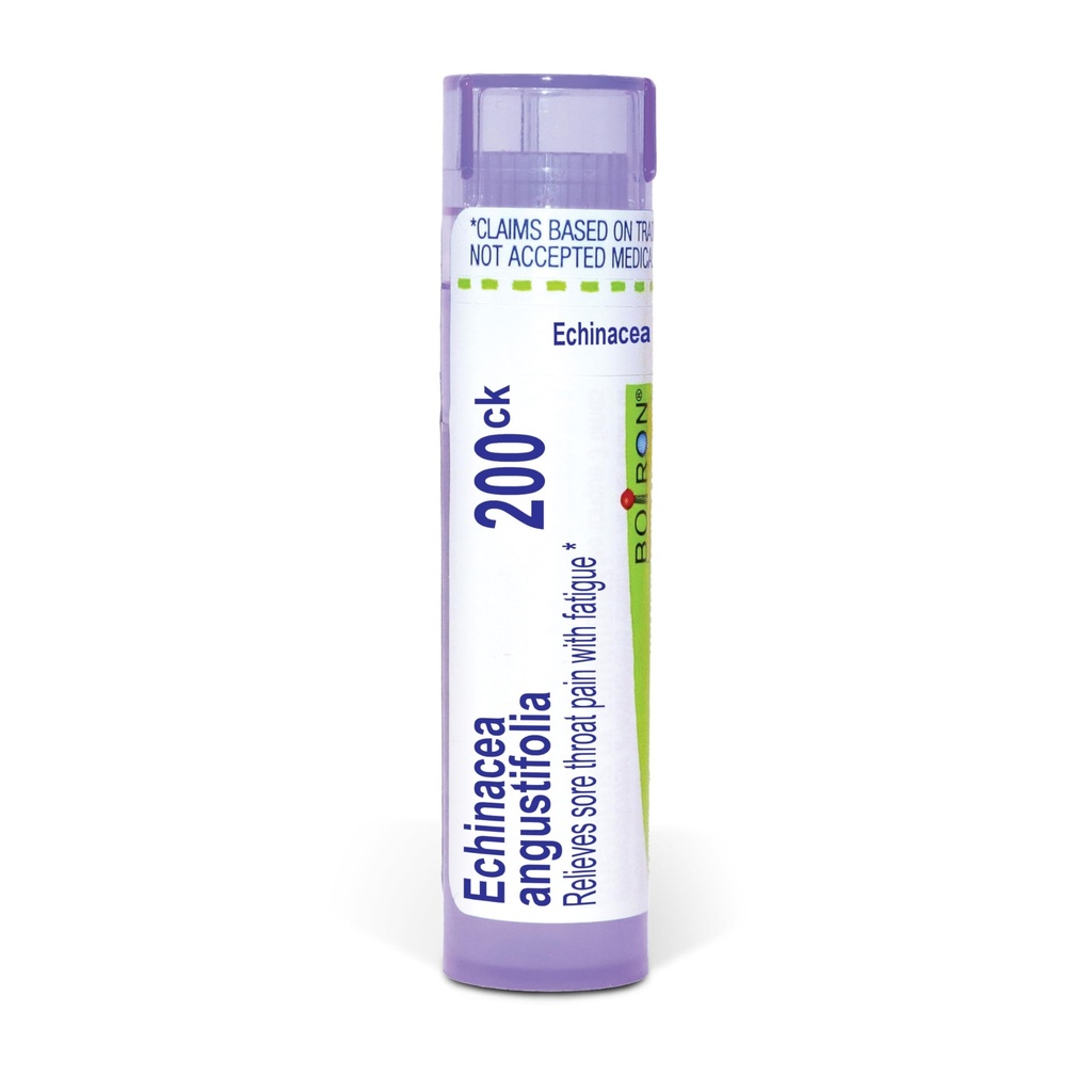 Boiron Echinacea Purpurea 200Ck pour douleurs à la gorge avec fatigue - 80 Pellets