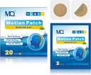 MQ 20ct Motion Maladie Patches, Couleur moyenne, Maladie de la mer Patches non somnolentes et imperméables, Navires de croisière essentiels de voyage, action rapide et longue durée 72H