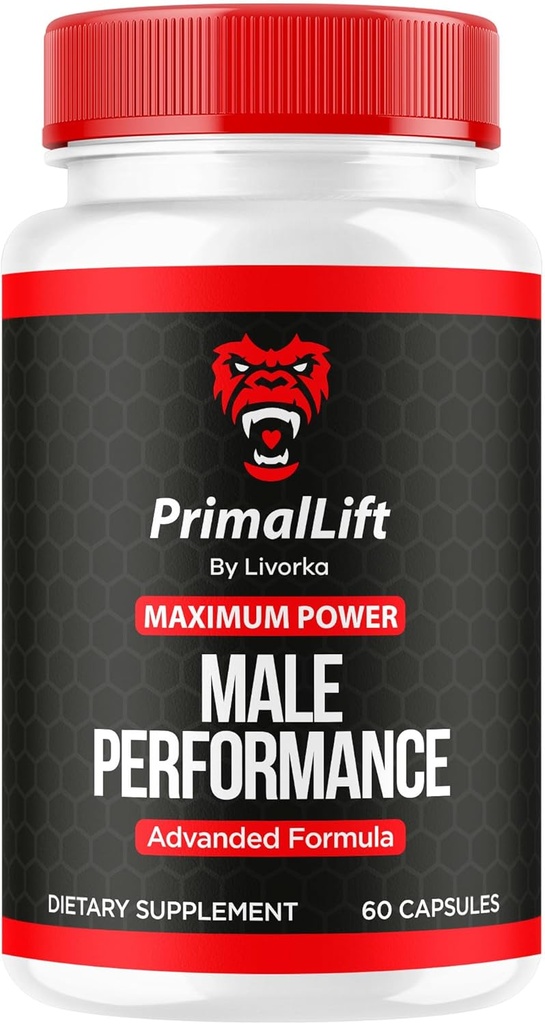Primal Lift, Primal Lift pour hommes, Primal Lift Capsules, Primal Lift Pills, Primal Lift Supplément, PrimalLift All Natural Support, Primal Lift Advanced Formula, 60 capsules pour 1 mois