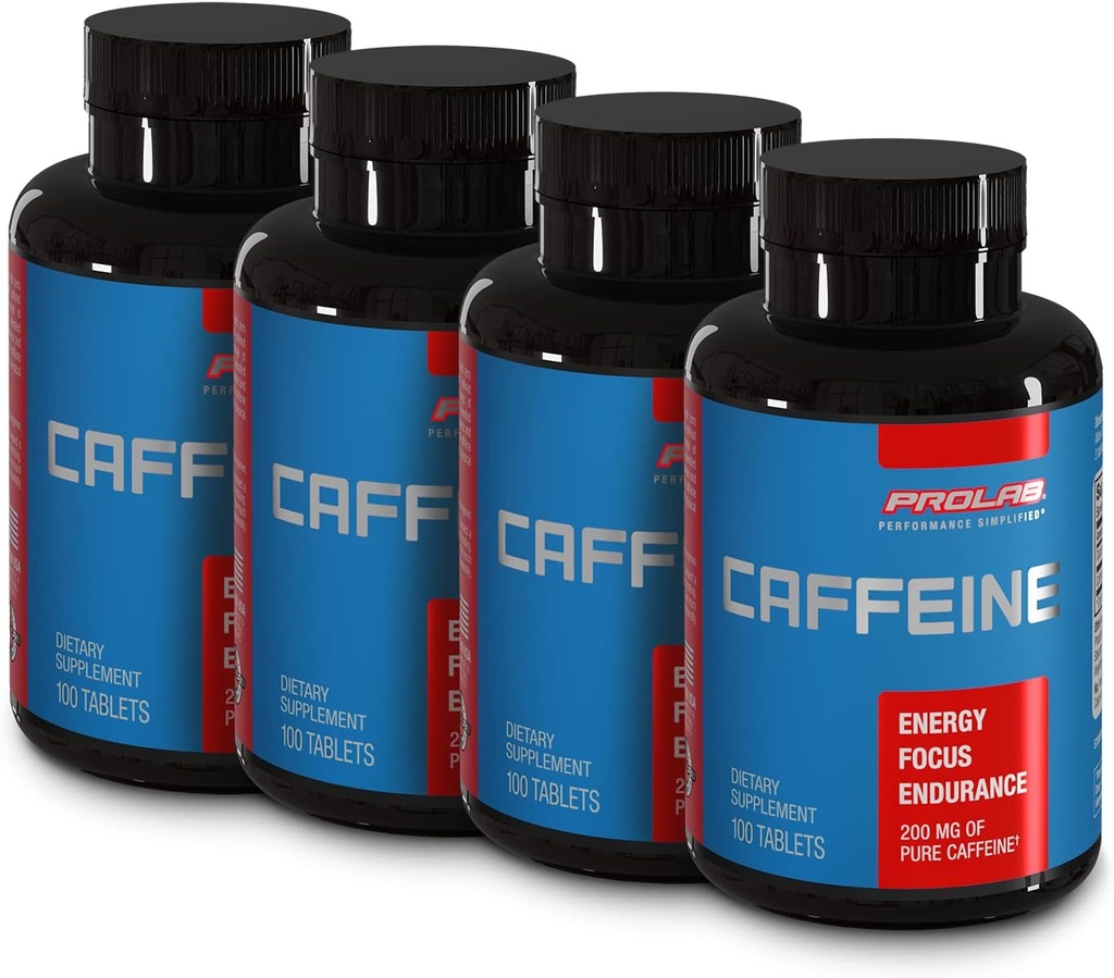 ProLab Caffeine Tablets 100 Count (100 Count (Pack of 4))