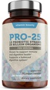 Vitamin Bounty Pro-25 Probiotic with Prebiotic - 25 Billion CFU for Men & Women - Digestive Health Support with Lactobacillus Acidophilus, Bifidobacterium - 30 Daily Capsules for Gut Health
