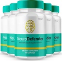 Neuro Defender Cerveau Suppléments pour la mémoire et les capsules de focus NeuroDefender Formule avancée Brain Health Support Pills, Nootropics de force supplémentaire Neuro Defender Toutes les revues naturelles (5 Pack)
