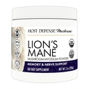 Host Defense Lion's Mane Powder - Supplément de soutien à la santé cérébrale - Supplément de champignons pour soutenir la fonction focus et mémoire - Supplément de soutien immunitaire et nerveux - 7 oz (133 portions)*