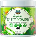 Bio Céleri Juice Powder (40 portions) soutient Gut Health, Detox Juice Cleanse, Boost Energy Levels & Immune System, Green Juice Powder, Powdered Greens, Colon & Body Detox Cleanse pour les femmes hommes