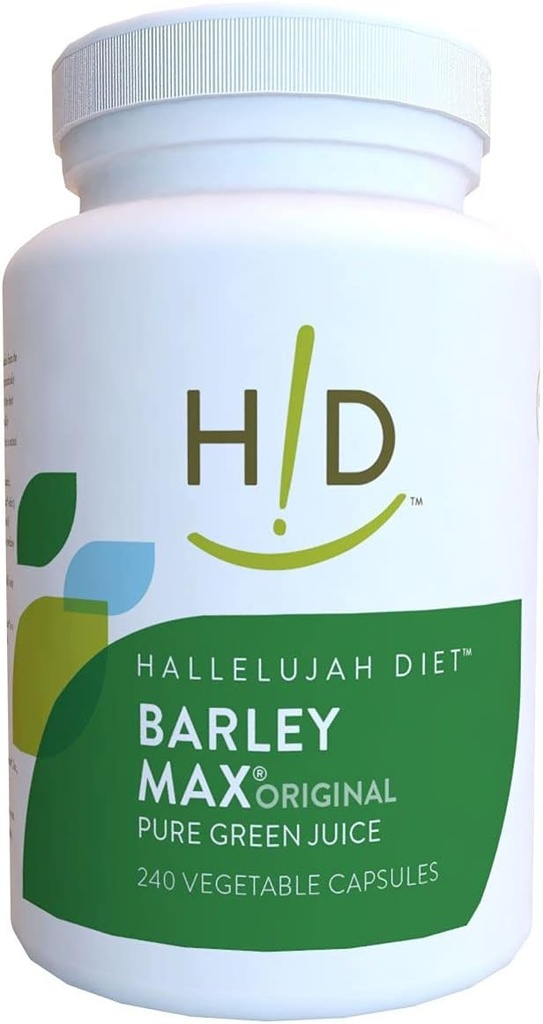 Allelujah Diet Organic Barleymax - Ardoise et Alfalfa Capsules végétales (240 capsules, 30 jours d'approvisionnement)
