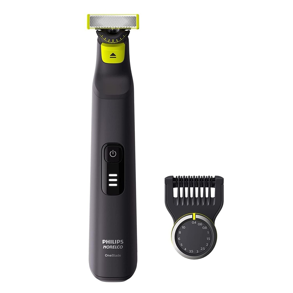 Philips Norelco OneBlade 360 Pro Hybrid Écran électrique et trimeur, avec peigne 12-en-1, QP6531/70