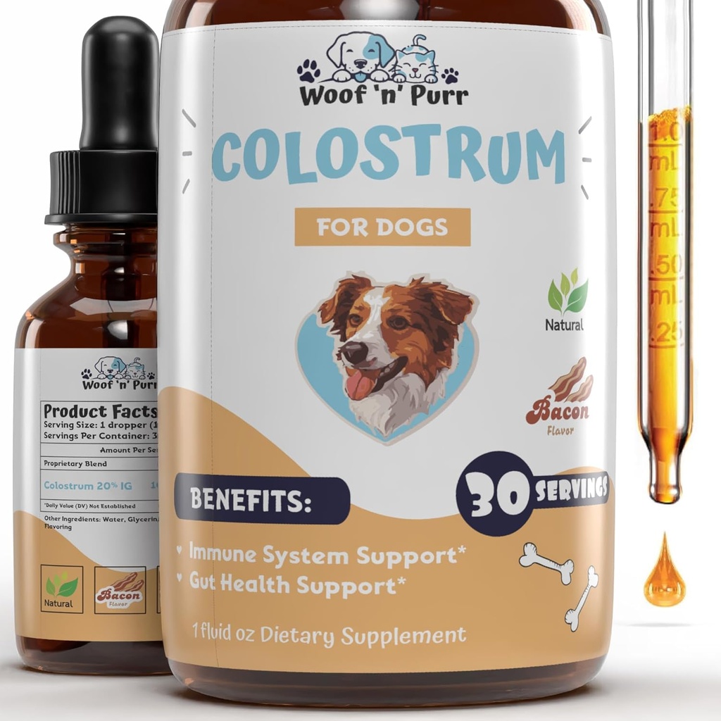 Colostrum pour chiens - Colostrum pour chiens - Colostrum pour chiens Allergies - Allégations pour chiens - Supplément pour chiens - Supplément Colostrum pour chiens - Bovin Colostrum pour chiens - Allégations pour chiens - 1 fl oz