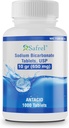 Safrel Sodium Bicarbonate Antiacide 650 mg (10 Grain) 1000 Comprimés pour soulager l'indigestion acide, brûlures d'estomac, stomach acides et stomach ascendant Pack d'économies de valeur