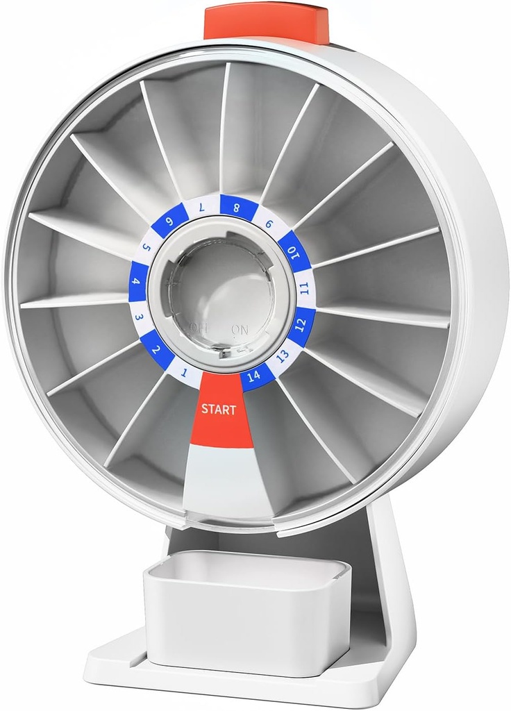 Odaro Large Pill Dispenser, Weekly Pill Organizer 7 Day Am Pm / 14 Day Pill Box, Daily Medicine Pill Organizer with Wall-Mounted or Standing Use for Vitamin, Supplement, Medicine - White