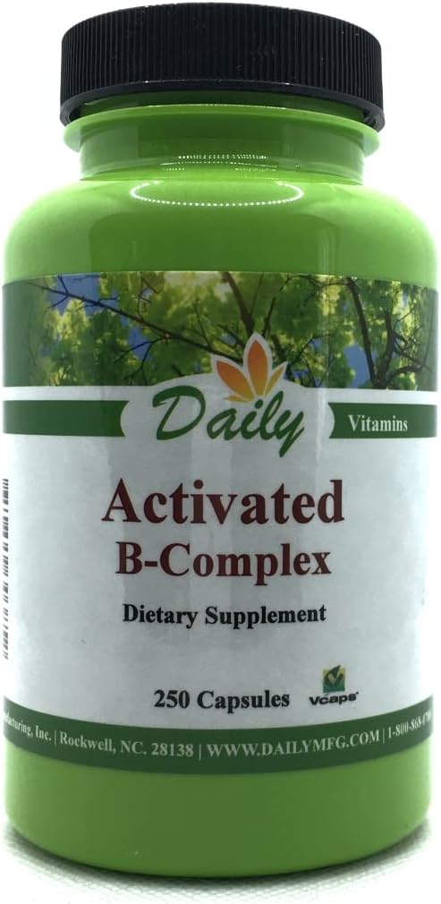 Complexe B activé quotidien de fabrication (formes actives de vitamines multi-B) 250 Capules