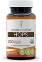 Secrets du Tribe Hops Capsules biologiques USDA Capsules végétariennes certifiées biologiques, supplément alimentaire à base de plantes