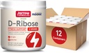 Formules de Jarrow D-Ribose Poudre - 200g - Supplément alimentaire soutient la récupération musculaire, l'énergie et l'endurance - 100% Pure - Vegan - Non-OGM - Environ 90 portions, paquet de 12
