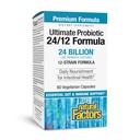 Facteurs naturels Ultimate Probiotic 24/12 Formule - Supplément digestif de soutien de la santé avec probiotiques - Supplément immunitaire et de soutien de la santé Gut - 60 Capsules végétariennes (60 portions)