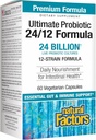 Facteurs naturels Ultimate Probiotic 24/12 Formule - Supplément digestif de soutien de la santé avec probiotiques - Supplément immunitaire et de soutien de la santé Gut - 60 Capsules végétariennes (60 portions)