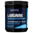 Poudre L-Arginine - Supplément à l'oxyde nitrique pour les hommes et les femmes avec L-Citrulline et racine de betterave - Soutien avant et après l'entraînement pour l'endurance et la récupération - Approvisionnement non aromatisé, 1 mois (30 scoops)