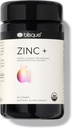 Blisque – Supplément de zinc biologique provenant de Guava Leaf, pour le soutien immunitaire, la défense et le renforcement avec Ashwagandha, Aloe Vera, Ginger et Turmeric.