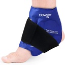 NEWGO Ankle Ice Pack Wrap for Sprained Relief, Ice Pack for Ankle Inuries Reusable, Cold Therapy for Ankles Swelling, Post Surgery Recovery - Blue